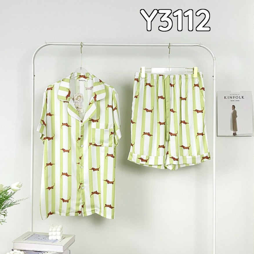 ชุดนอน Muslin Pajamas Collection Muslin Pet (N3111 T3111 Y3111 Y3112)