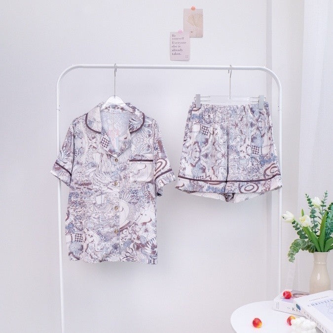 ชุดนอน Muslin Pajamas Silk Satin ( รุ่น Artnimal  N3042 T3042 P3042 L3042 )