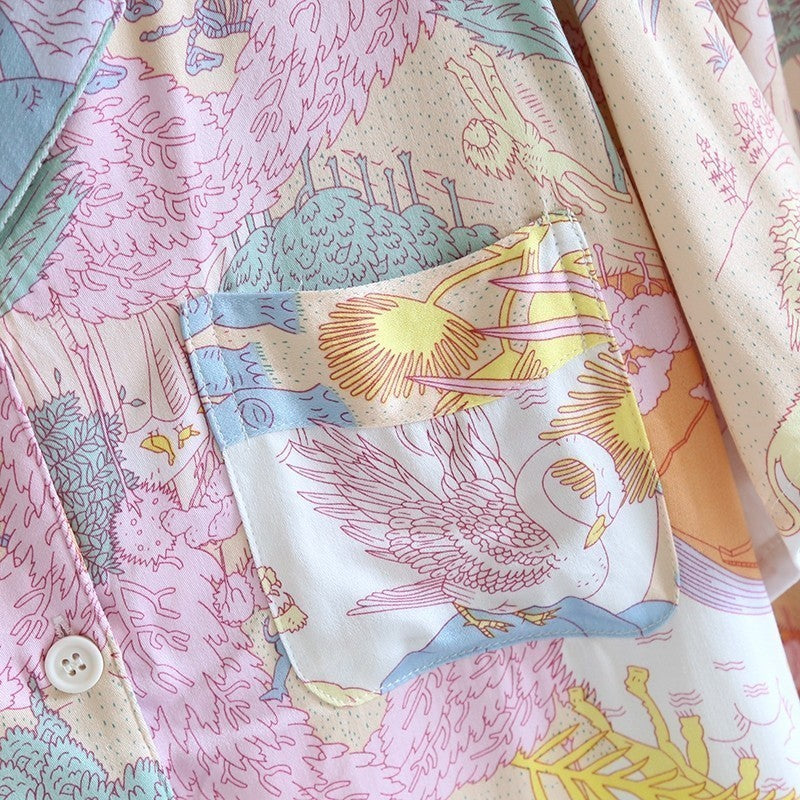 ชุดนอน Muslin Pajamas Organic bamboo รุ่น (A460 A461)