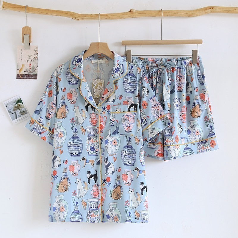 ชุดนอน Muslin Pajamas Collection Muslin Pet (N3143 T3143 N3144 T3144)