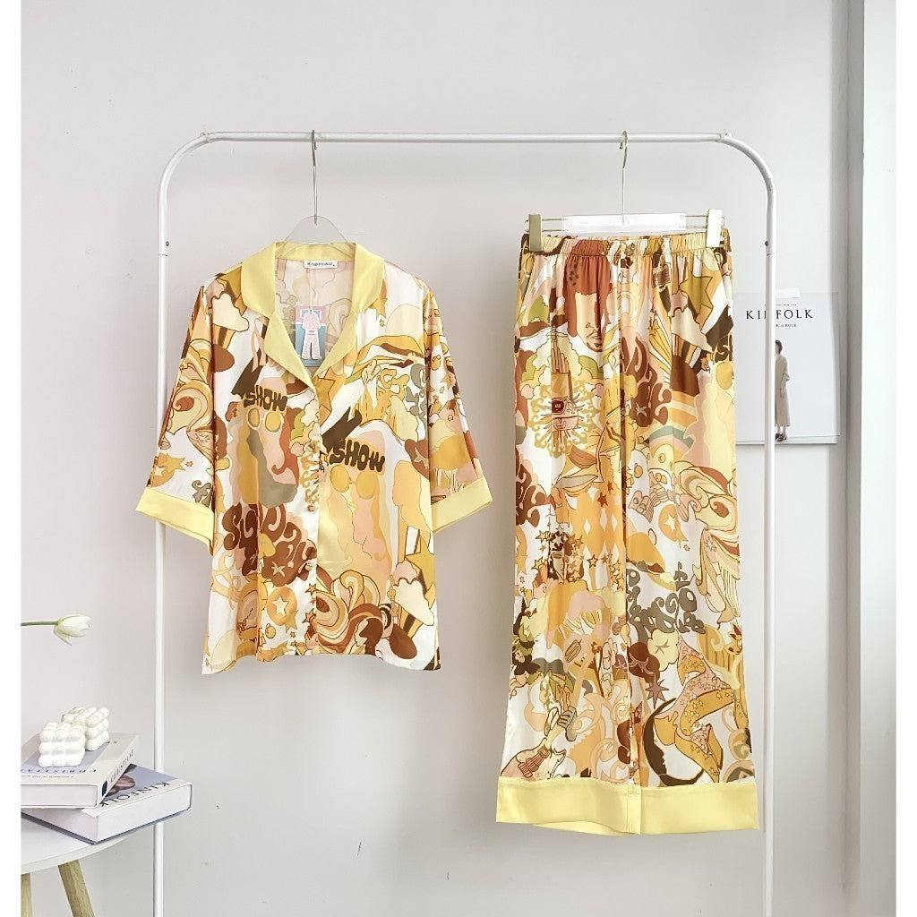 ชุดนอน Muslin Pajamas Silk Satin (W2063 V2063 K2063)