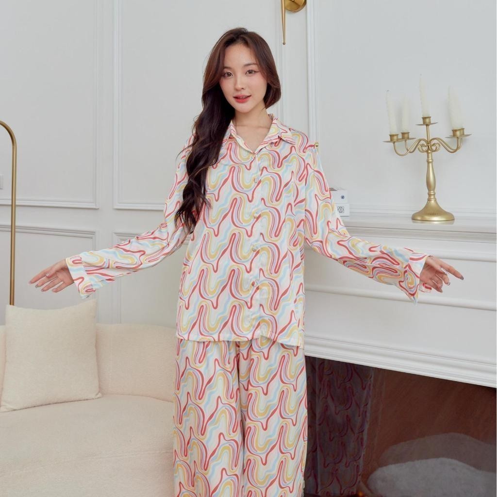 ชุดนอน Muslin Pajamas Silk Satin( รุ่น L3026 T3026 P3026 )