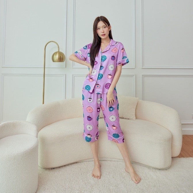 ชุดนอน Muslin Pajamas Silk Satin( รุ่น N3021 T3021 L3021 )