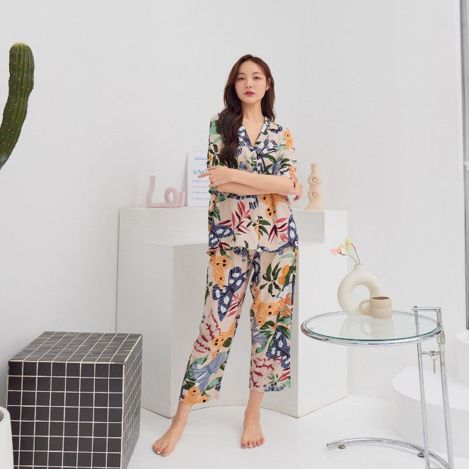 ชุดนอน Muslin Pajamas Organic bamboo รุ่น ผีเสื้อ (A1 C1 G1)| ชุดนอนชุดเที่ยว,ชุดนอนผู้หญิง