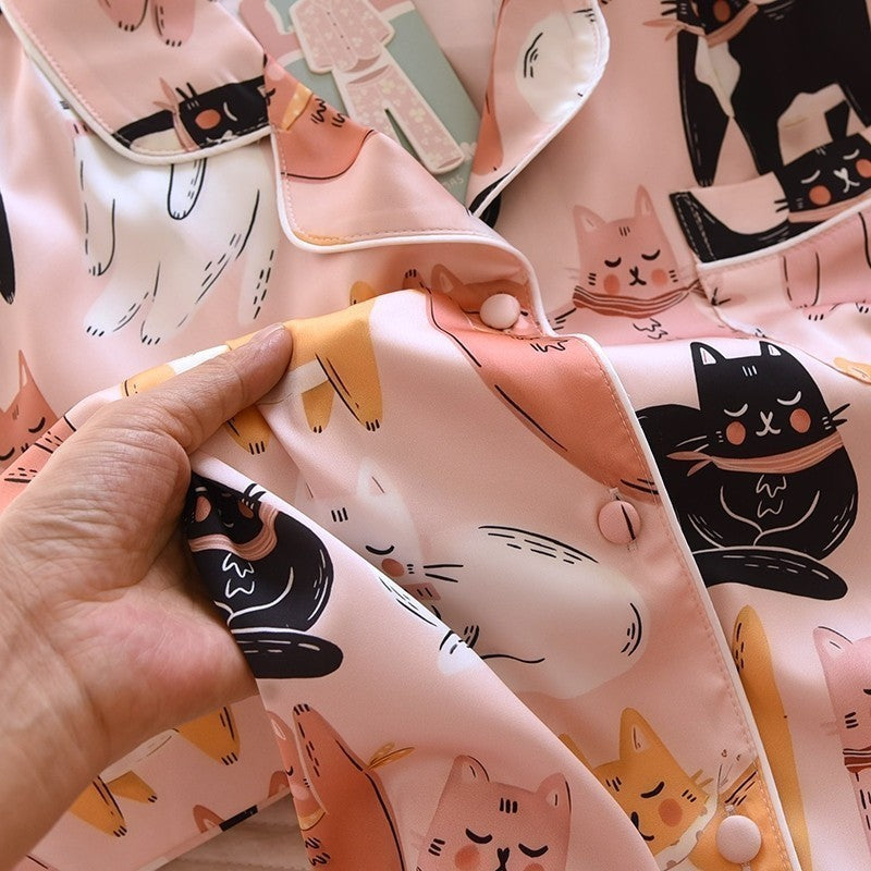 ชุดนอน Muslin Pajamas Silk Satin รุ่น (N2097 T2097 K2097)