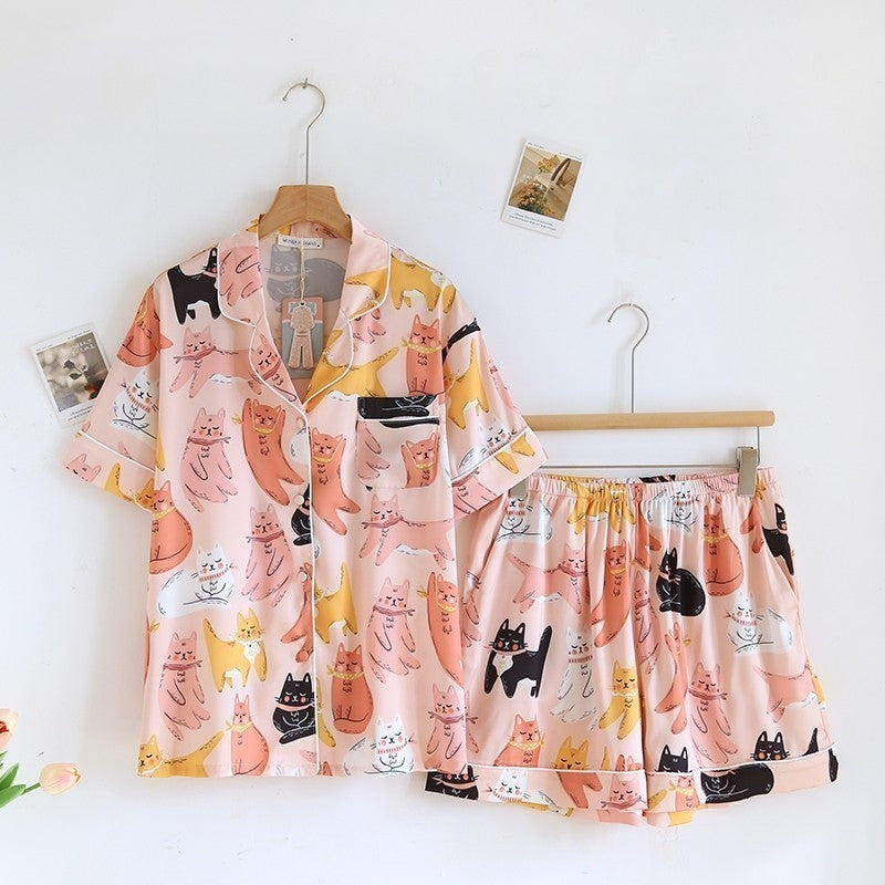 ชุดนอน Muslin Pajamas Silk Satin รุ่น (N2097 T2097 K2097)