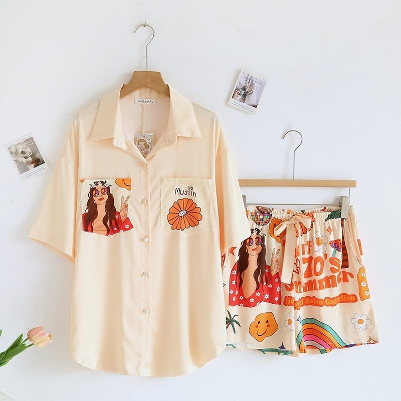 ชุดนอน Muslin Pajamas Silk Satin (T1081 T3224 T3230)