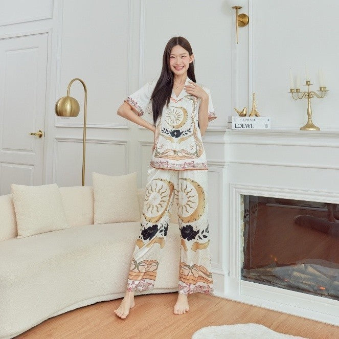 ชุดนอน Muslin Pajamas Silk Satin( รุ่น N2004 T2004 L2004 )