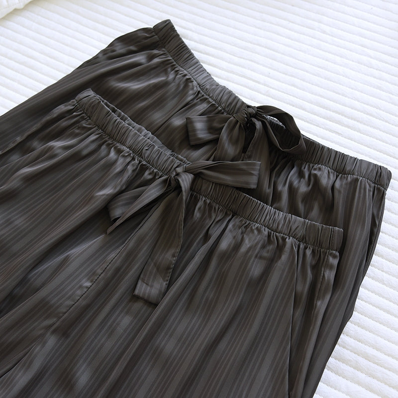 ชุดนอน Muslin Pajamas Collection Muslin Pet  รุ่น Davy's Gray (N3267 T3267 Y3267 Y3268)|ชุดนอนคู่รัก