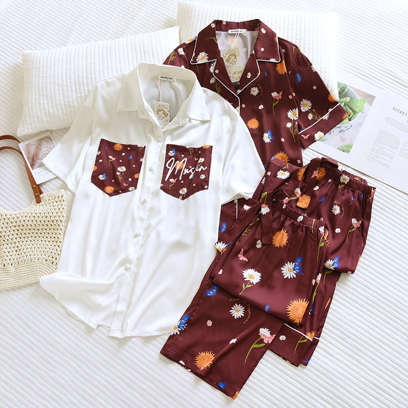 ชุดนอน Muslin Pajamas Muslin Pet รุ่น Chamomile (T3257 T3258 T3264 T3265) | ชุดนอนชุดเที่ยว