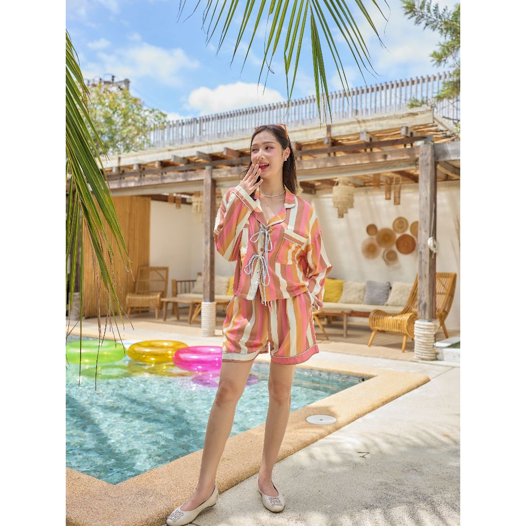 ชุดนอน Muslin Pajamas Collection Muslin Pet (U3240 U3241 U3242 P3241 P3242) | ชุดนอนชุดเที่ยว