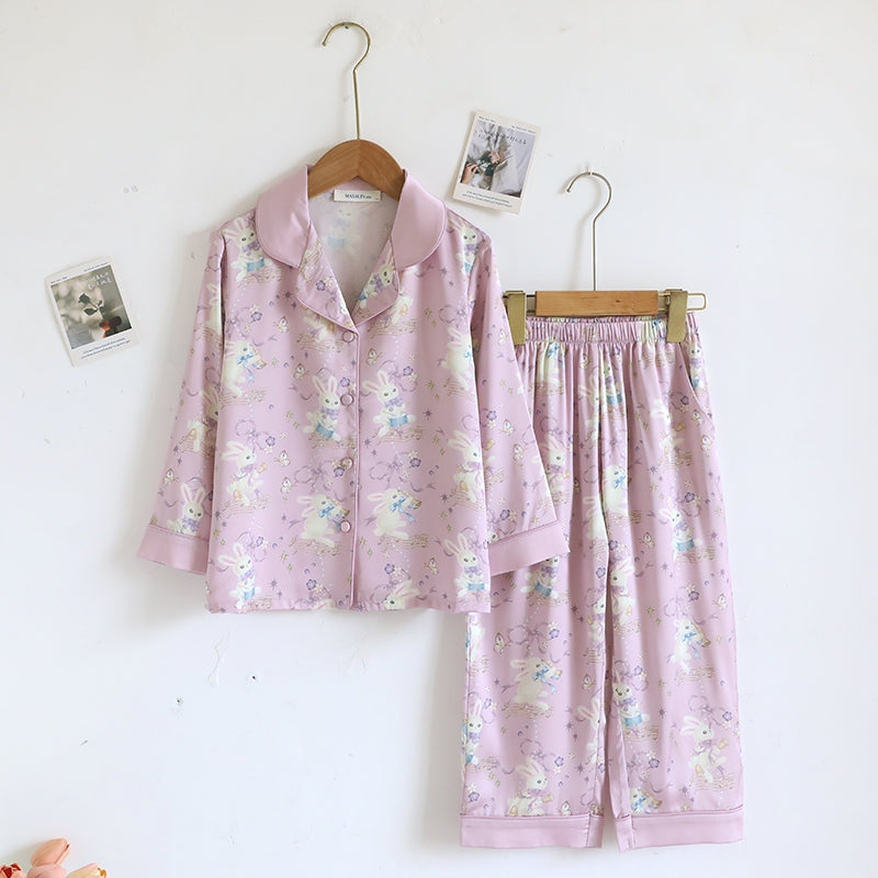 ชุดนอน Muslin Pajamas Silk Satin รุ่น Symphony of Dreams (N5140 T5140 M5140)ชุดนอนแม่ลูก,ชุดนอนมีบรา