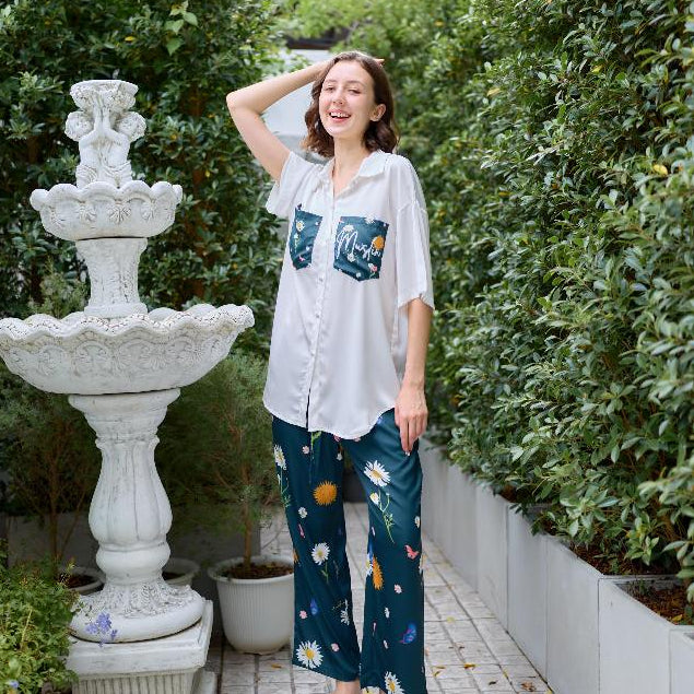 ชุดนอน Muslin Pajamas Muslin Pet รุ่น Chamomile (T3257 T3258 T3264 T3265) | ชุดนอนชุดเที่ยว