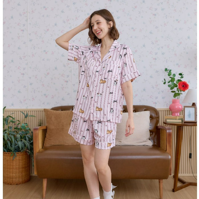 ชุดนอน Muslin Pajamas Collection Muslin Pet รุ่น Purrfect Dream (N3262 T3262) | ชุดนอนผู้หญิง