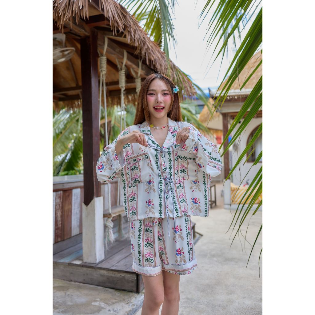 ชุดนอน Muslin Pajamas Collection Muslin Pet (U3240 U3241 U3242 P3241 P3242) | ชุดนอนชุดเที่ยว