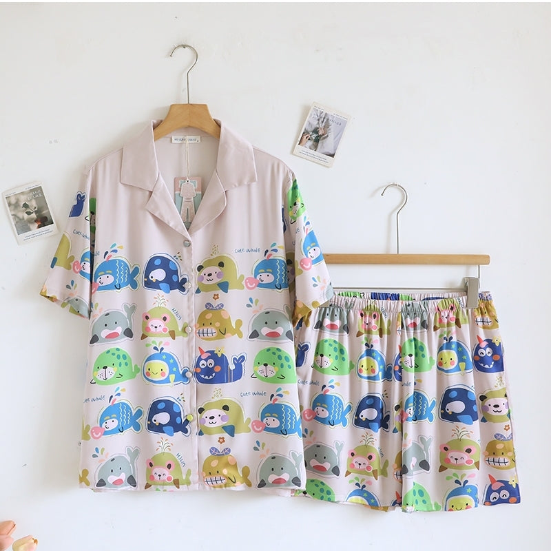 ชุดนอน Muslin Pajamas Silk Satin รุ่น (N5128 T5128 M5128) | ชุดนอนแม่ลูก,ชุดนอนผู้หญิง