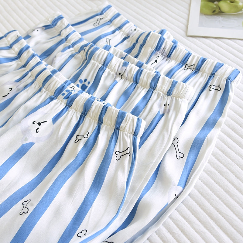 ชุดนอน Muslin Pajamas Organic bamboo รุ่น Woofy Walks (A1051 B1051 E1051) | ชุดนอนผู้หญิง