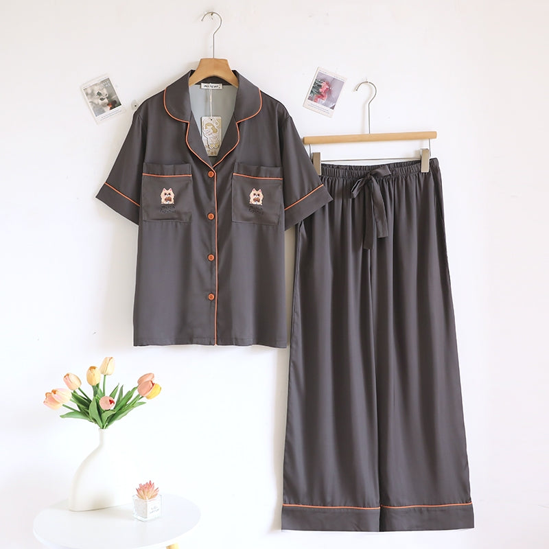 ชุดนอน Muslin Pajamas Collection Muslin Pet รุ่น Feline Dreams (N/T 3283 3284 3285) | ชุดนอนผู้หญิง