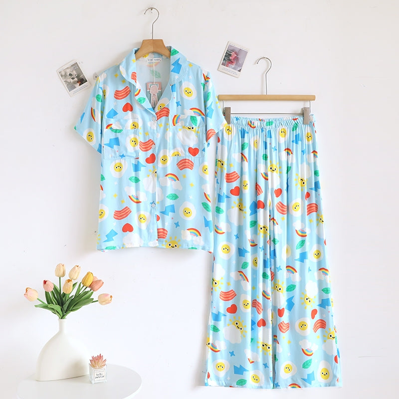 ชุดนอน Muslin Pajamas Organic bamboo รุ่น Sunny Mornings (A1064 B1064 E1064) | ชุดนอนผู้หญิง