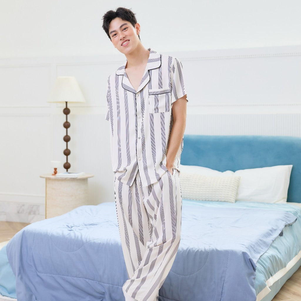ชุดนอน Muslin Pajamas Collection Muslin Pet รุ่น Classic Charm(N3275 T3275 Y3275 Y3275)|ชุดนอนคู่รัก