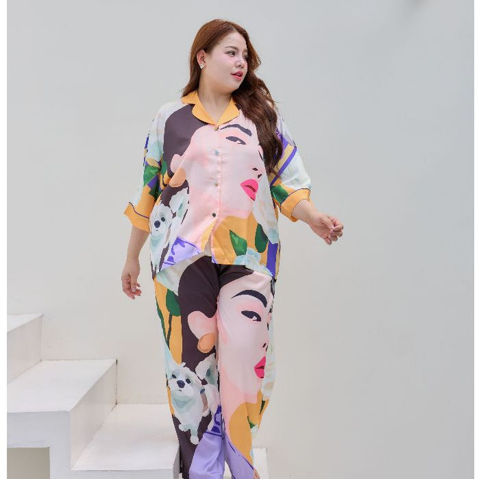 ชุดนอน Muslin Pajamas Silk Satin รุ่นWOMEN SET (V1139 V1140 V1141 V1142 V1143 V1144 V1145)|ชุดนอนแฟชั่น,ชุดนอนผู้หญิง
