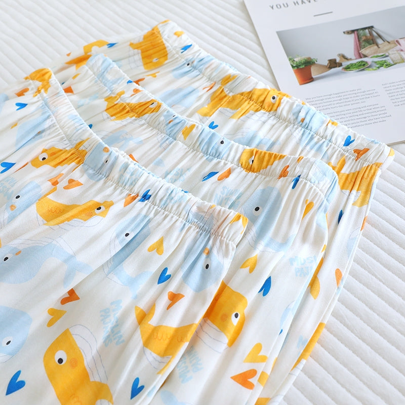 ชุดนอน Muslin Pajamas Organic bamboo รุ่น Whale of a Time (A1069 B1069 E1069) | ชุดผู้หญิง