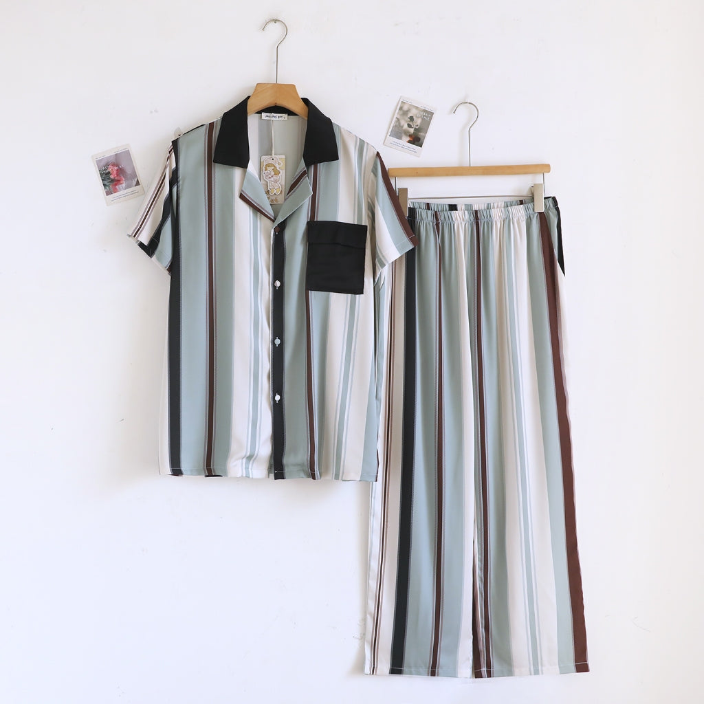 ชุดนอน Muslin Pajamas Collection Muslin Pet รุ่น Davy's Gray (N3288 T3288 Y3288 Y3289) | ชุดคู่รัก