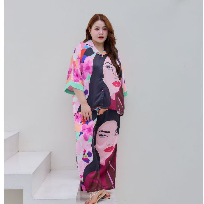 ชุดนอน Muslin Pajamas Silk Satin รุ่นWOMEN SET (V1139 V1140 V1141 V1142 V1143 V1144 V1145)|ชุดนอนแฟชั่น,ชุดนอนผู้หญิง