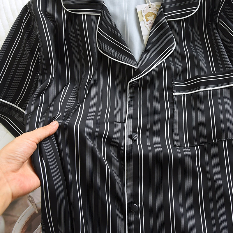 ชุดนอน Muslin pajamas Collection Muslin Pet รุ่น Steel Rhythm (Y3295 Y3296) | ชุดผู้ชาย