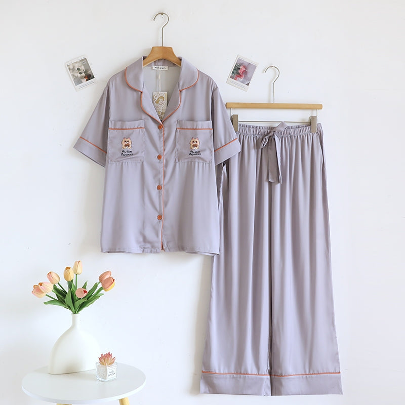 ชุดนอน Muslin Pajamas Collection Muslin Pet รุ่น Feline Dreams (N/T 3283 3284 3285) | ชุดนอนผู้หญิง