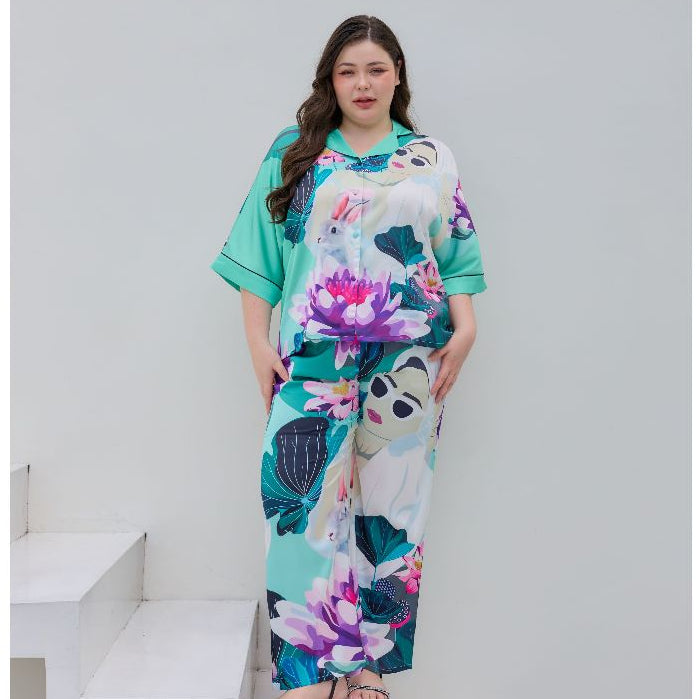 ชุดนอน Muslin Pajamas Silk Satin รุ่นWOMEN SET (V1139 V1140 V1141 V1142 V1143 V1144 V1145)|ชุดนอนแฟชั่น,ชุดนอนผู้หญิง