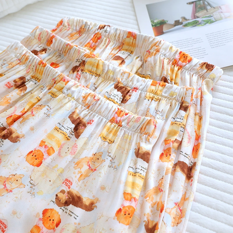 ชุดนอน Muslin Pajamas Organic bamboo รุ่น Sweet Puppy (A1065 B1065 E1065) | ชุดนอนผู้หญิง