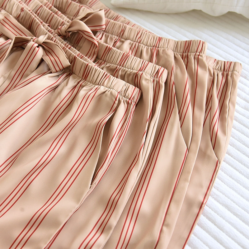 ชุดนอน Muslin Pajamas Collection Muslin Pet รุ่น Classic Crimson  (N3301 T3301 Y3301 Y3302)ชุดคู่รัก