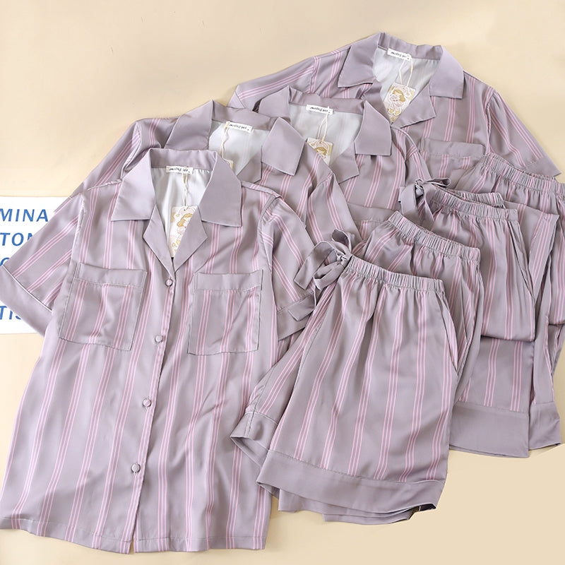 ชุดนอน Muslin Pajamas Collection Muslin Pet รุ่น Muted Pink (N3286 T3286 Y3286 Y3287) | ชุดนอนคู่รัก