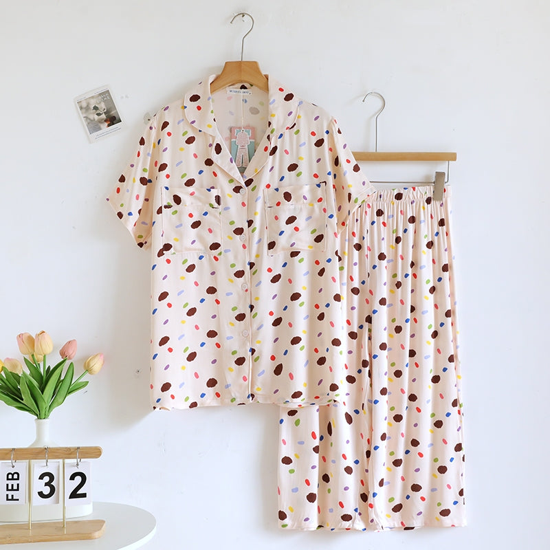 ชุดนอน Muslin Pajamas Organic bamboo รุ่น Sprinkle Dreams (A1062 B1062 E1062) | ชุดนอนผู้หญิง
