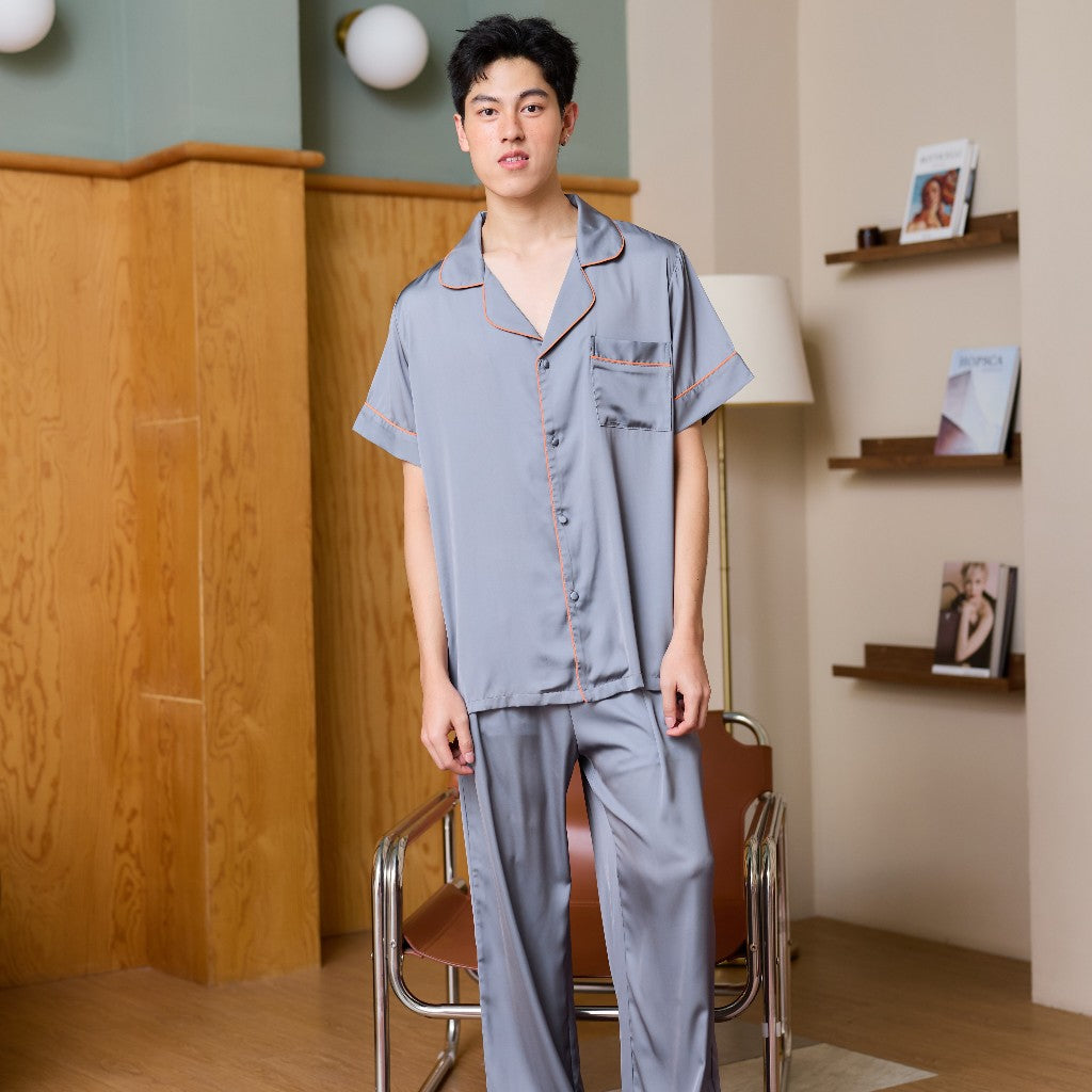 ชุดนอน Muslin Pajamas Collection Muslin Pet รุ่น Soft Ember (Y3290 Y3291) | ชุดผู้ชาย