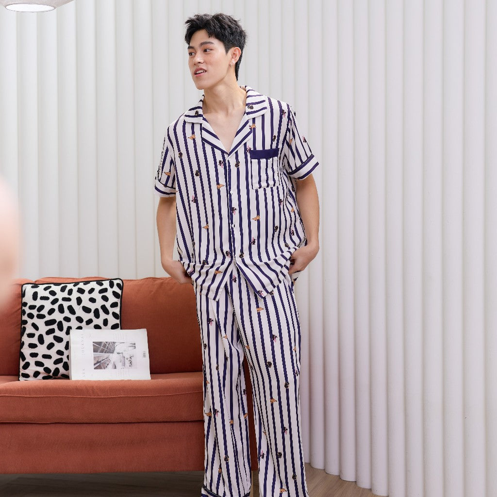 ชุดนอน Muslin Pajamas Collection Muslin Pet รุ่น Ocean Gang (N3293 T3293 Y3293 Y3294) | ชุดคู่รัก