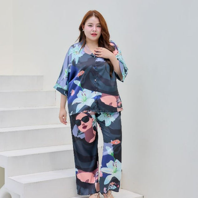 ชุดนอน Muslin Pajamas Silk Satin รุ่นWOMEN SET (V1139 V1140 V1141 V1142 V1143 V1144 V1145)|ชุดนอนแฟชั่น,ชุดนอนผู้หญิง