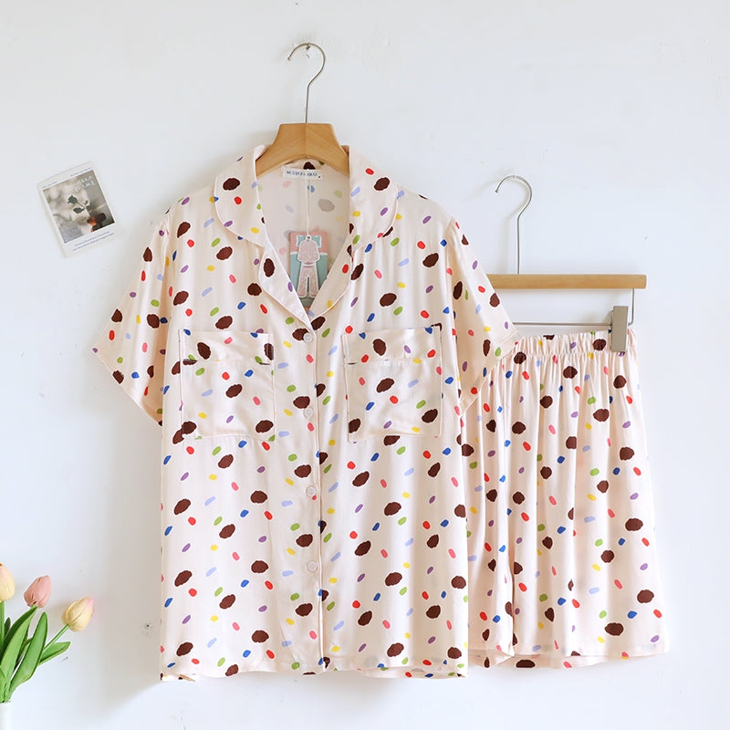 ชุดนอน Muslin Pajamas Organic bamboo รุ่น Sprinkle Dreams (A1062 B1062 E1062) | ชุดนอนผู้หญิง