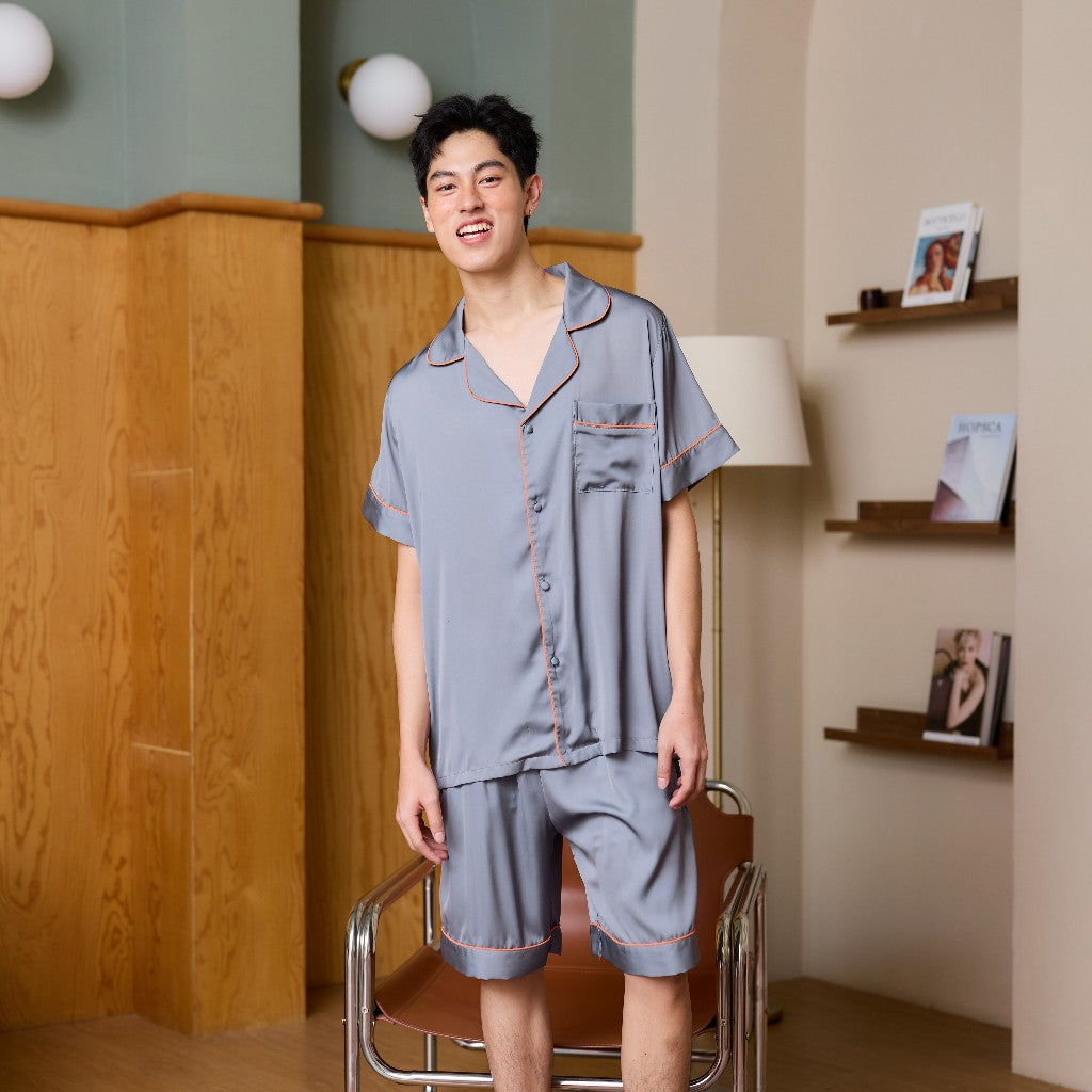 ชุดนอน Muslin Pajamas Collection Muslin Pet รุ่น Soft Ember (Y3290 Y3291) | ชุดผู้ชาย