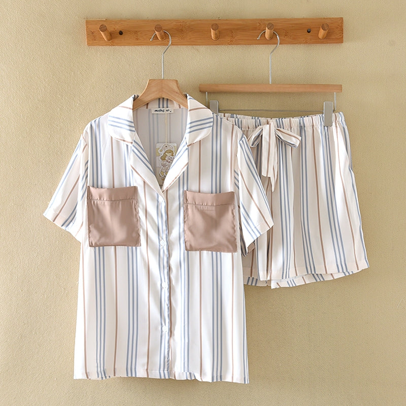 ชุดนอน Muslin Pajamas Collection Muslin Pet รุ่น Creamy Harmony(N3281T3281K3281Y3281Y3282)|ชุดคู่รัก