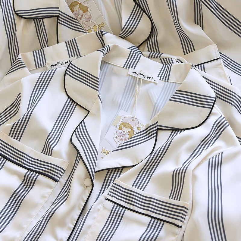 ชุดนอน Muslin Pajamas Collection Muslin Pet รุ่น Classic Charm(N3275 T3275 Y3275 Y3275)|ชุดนอนคู่รัก