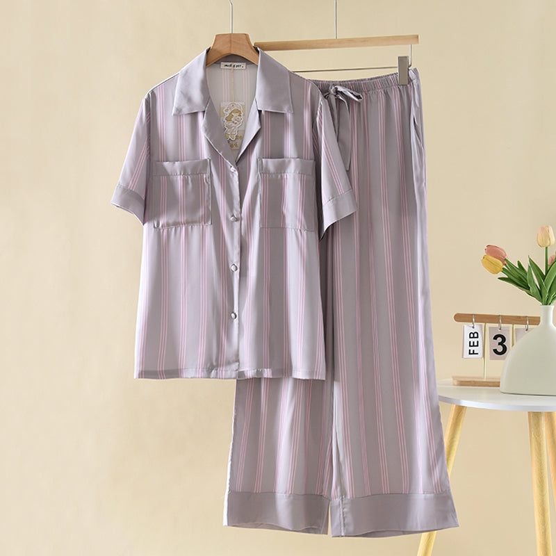 ชุดนอน Muslin Pajamas Collection Muslin Pet รุ่น Muted Pink (N3286 T3286 Y3286 Y3287) | ชุดนอนคู่รัก