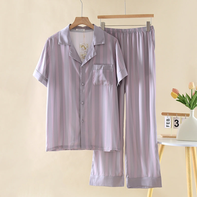 ชุดนอน Muslin Pajamas Collection Muslin Pet รุ่น Muted Pink (N3286 T3286 Y3286 Y3287) | ชุดนอนคู่รัก